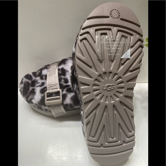 NEW UGG Women’s Fluffita Panther Print Slipper Slides Smokey Gray 6,7,8,9,10 - Picture 11 of 16